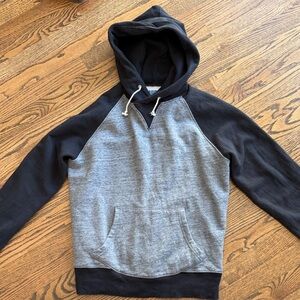 J. Crew Black and gray Hoodie